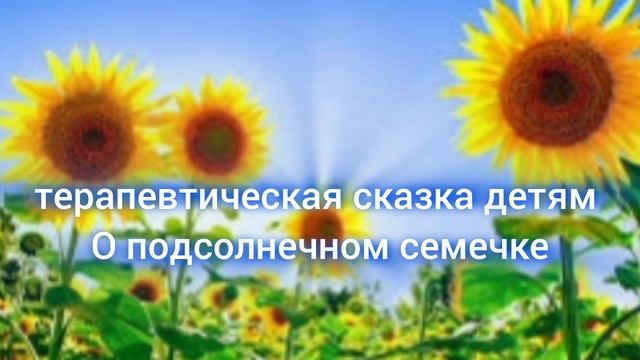 О подсолнечное семечке Сказка детям