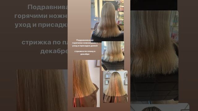 Подравнивание горячими ножницами✂️