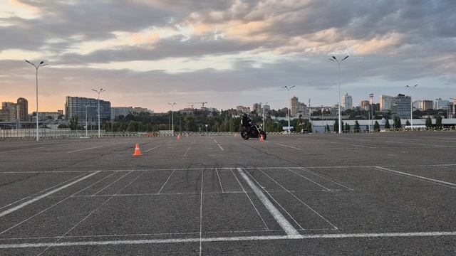 правильный слалом, управление мотоциклом БПР