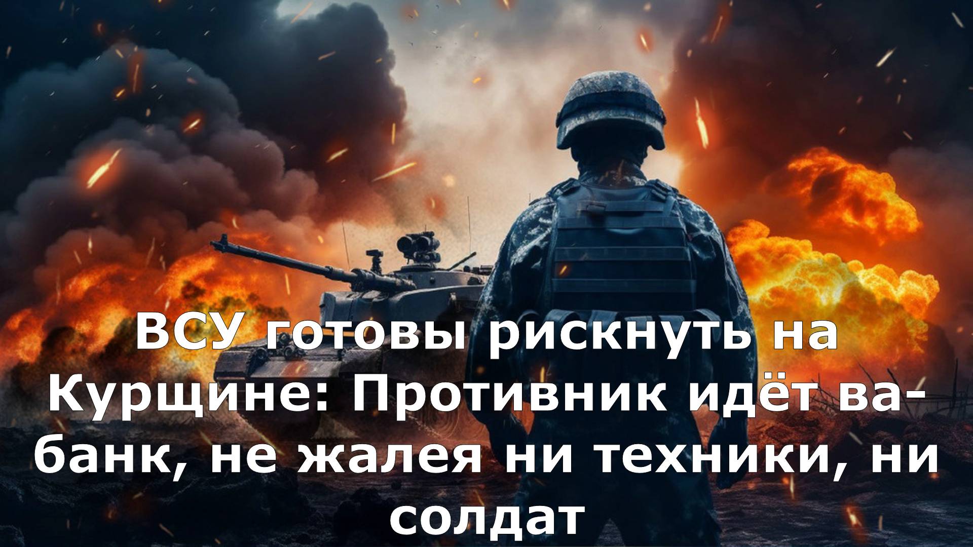 ВСУ готовы рискнуть на Курщине: Противник идёт ва-банк, не жалея ни техники, ни солдат