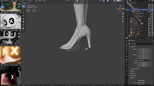 Making CYN in Blender PART 2 (Timelapse) _ Murder Drones _ Ghalux