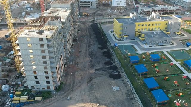 Полет над г. Красноярск (ЖК "Тихие Зори") - июль 2022 г.
