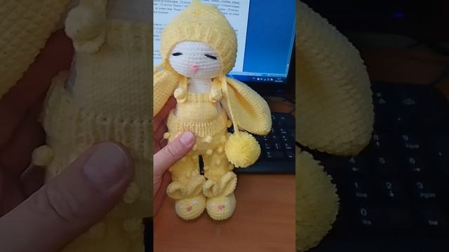 Связан ещё один сонный зайка ✨✨✨🤗❤️❤️❤️