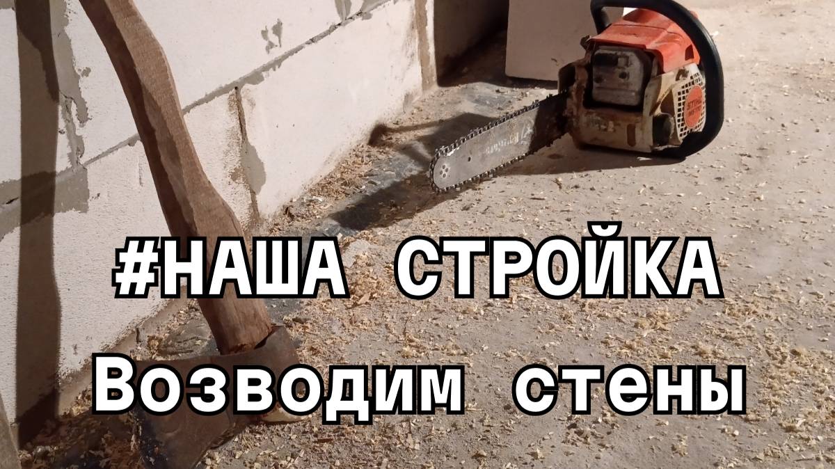 Строим сыроварню с дегустационным залом и камином. Возводим стены.