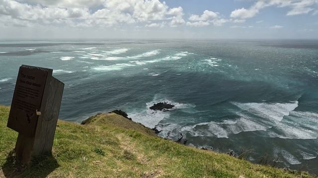 New Zealand. From Paihia to Cape Reinga Light House. Giant sand dunes.