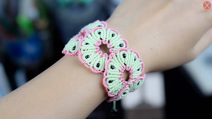 Macrame bracelet tutorial ｜ Handmade Flower Bracelet Ideas ｜ DIY Jewelry