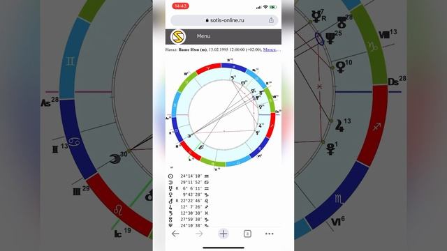 Как построить Натальную карту самому. Строим свой Гороскоп рождения в Сотис
