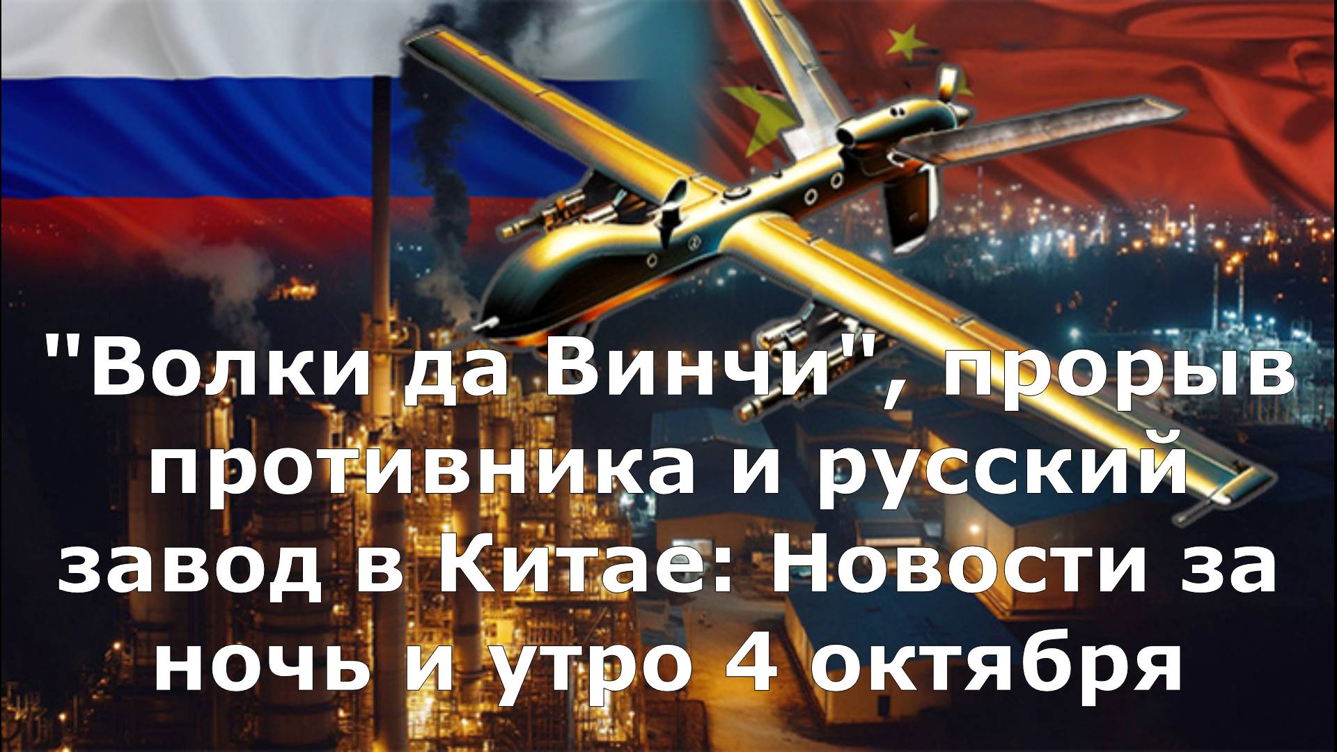 "Волки да Винчи", прорыв противника и русский завод в Китае: Новости за ночь и утро 3 октября