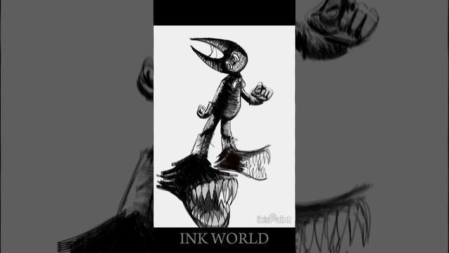 INKTOBER 2024 №3 (опасные ботинки Bendy)