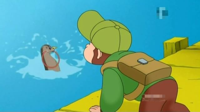 Curious George - 183 - We Otter Be Friends (Learn English Language with subtitles)