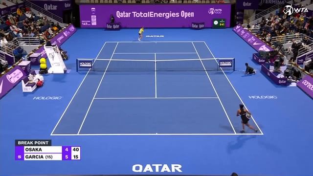 Naomi Osaka vs. Caroline Garcia | 2024 Doha First Round | WTA Match Highlights