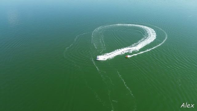 Полет над озером Шира, Хакасия