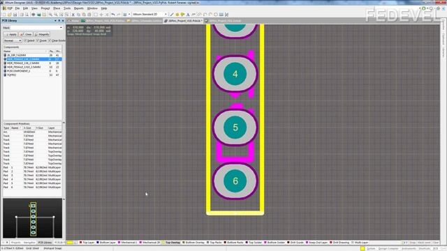 13. Create 6 pin female header