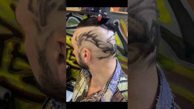 дракон рисунок. hair tattoo. hair art.