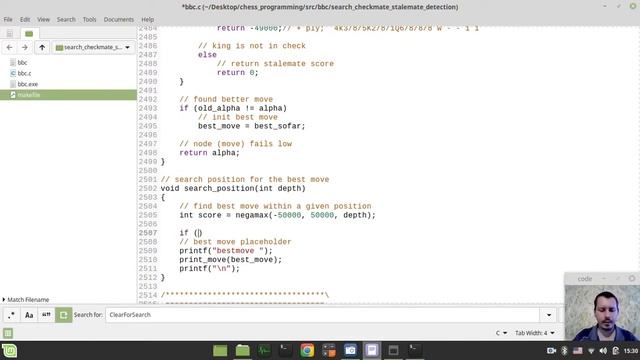 51-Bitboard CHESS ENGINE in C  detecting CHECKMATE and STALEMATE