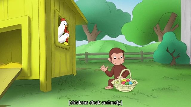 Curious George - 261 - George and the Golden Egg Hunt (Learn English Language with subtitles)