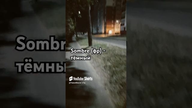 Sombre -  тёмный на французском