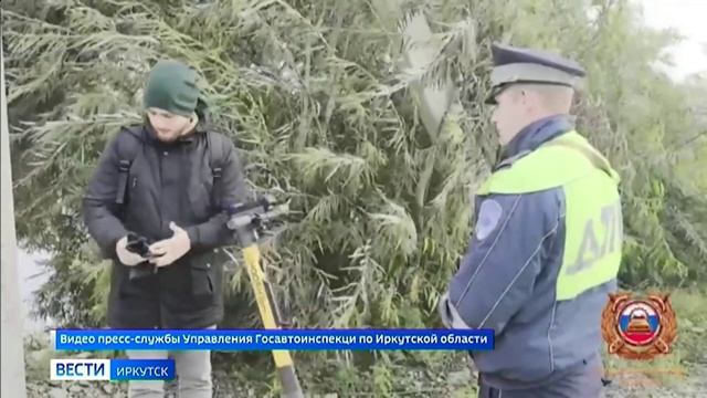 Автоинспекторы провели рейд по проверке водителей электросамокатов в Иркутске