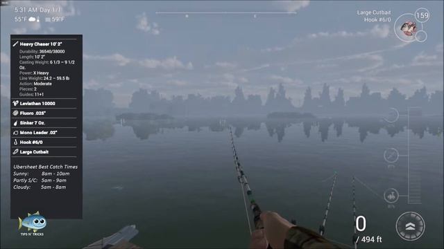 Fishing Planet - Bottom Fishing for Unique Striped Bass in California