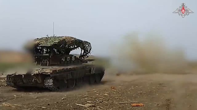 Боевая работа экипажей танков Т-72 ВС России