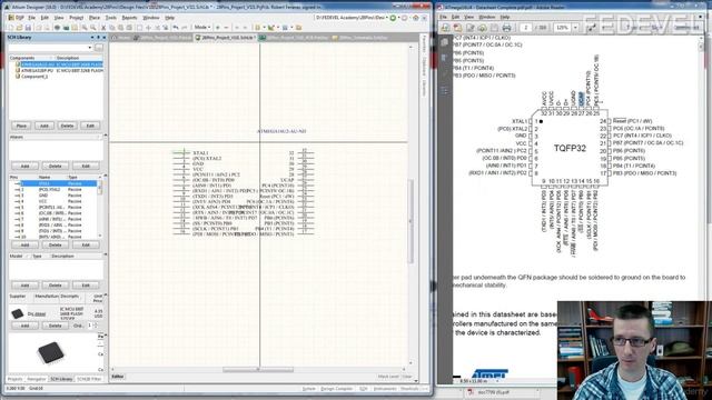 8. Create ATMEGA16U2 - Schematic symbol