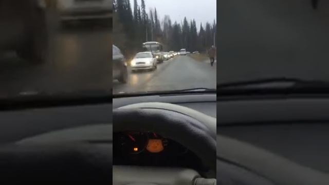 Сарапул. Пробки. Ремонт моста.