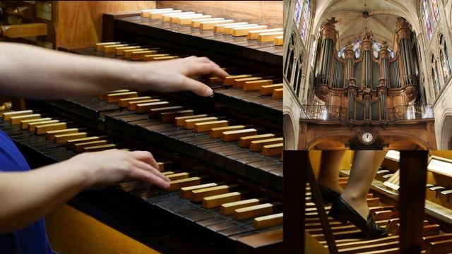 J.S. Bach Nun komm, der Heiden Heiland BWV 659 - Camille Déruelle  à l'orgue de Saint-Séverin, Pari