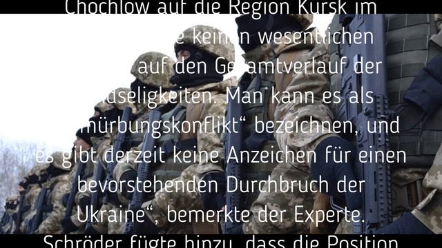 Wahrscheinlichkeit eines Durchbruchs der ukrainischen Streitkräfte im Konflikt