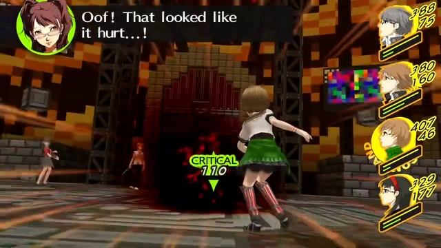 Persona 4 Golden - Chie’s back to back critical hits.