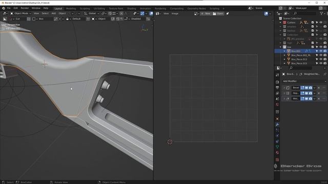 36. UV Optimization. THE HARD SURFACE GAME ASSET in Blender by Blender Bros