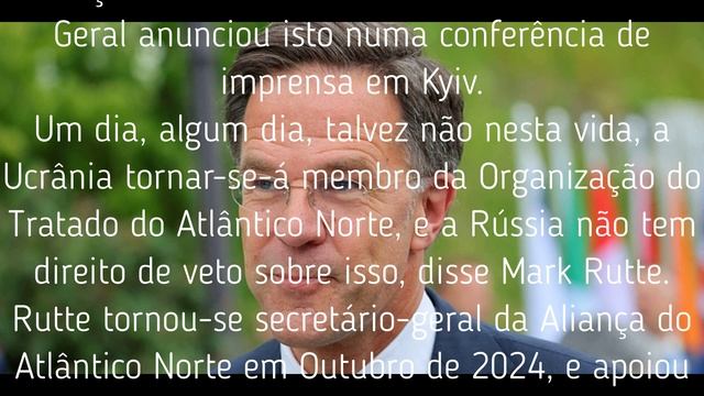 O novo Secretário-Geral da NATO disse que a Rússia não tem poder de veto