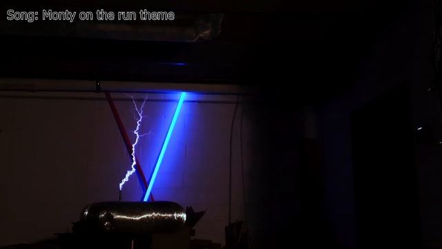 Monty on the run theme on a Tesla Coil