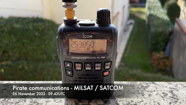 Pirate communications - MILSAT / SATCOM - 253.850 MHz