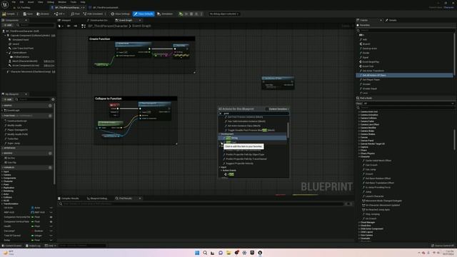 109 Palette  Favorites Panel. BLUEPRINT SCRIPTING 101 Unreal Engine 5