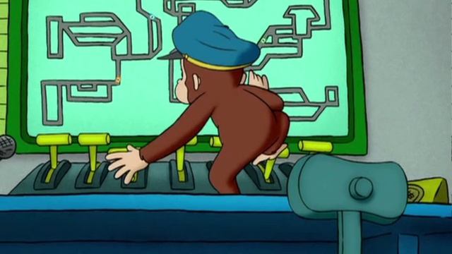 Curious George - 28 - Curious George, Station Master (Learn English Language with subtitles)