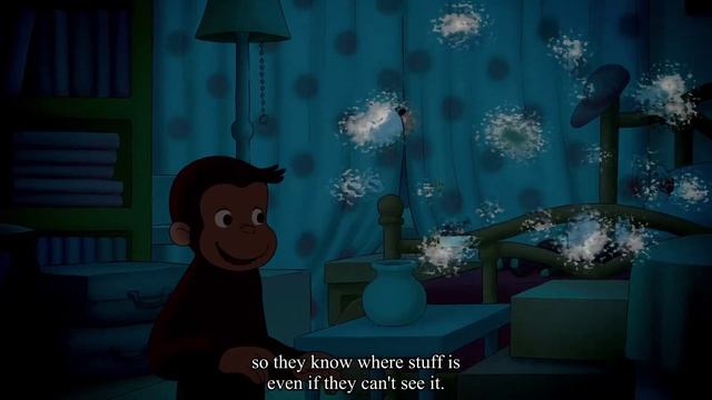 Curious George - 207 - Monkey Goes Batty (Learn English Language with subtitles)