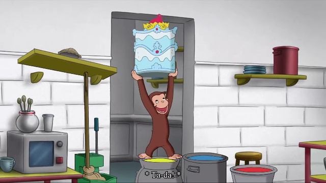 Curious George - 110 - The Color of Monkey (Learn English Language with subtitles)