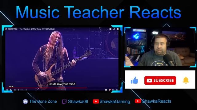 Music Teacher Reacts: Phantom of the Opera by Nightwish-First time hearing Tarja!