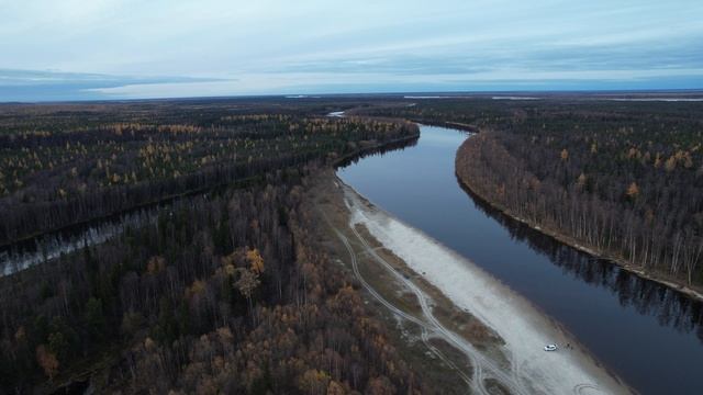 ЯНАО, полет коптера,Надымский район