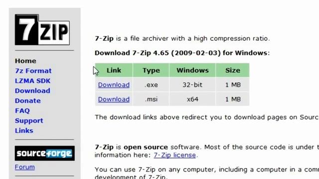 7 Zip Download Free - Windows 7 [2013]