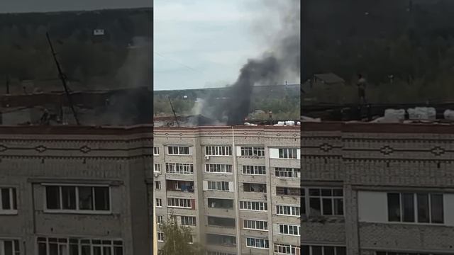 🔥Пожар в подмосковном Белозерском на улице Юбилейная🔥