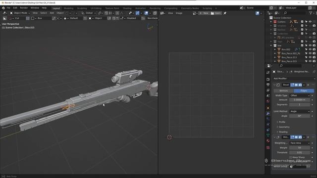 37. Mirrored Uvs. THE HARD SURFACE GAME ASSET in Blender by Blender Bros