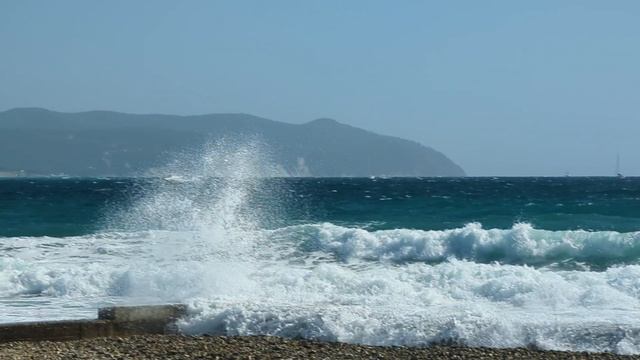 Нереальная красота моря, шторм от 30.09, крупным планом волны, Геленджик, релакс видео, шум моря 🌊