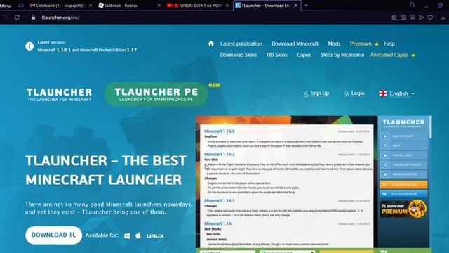 TLauncher – Download Minecraft Launcher – Opera 2021 12 20 15 17 33