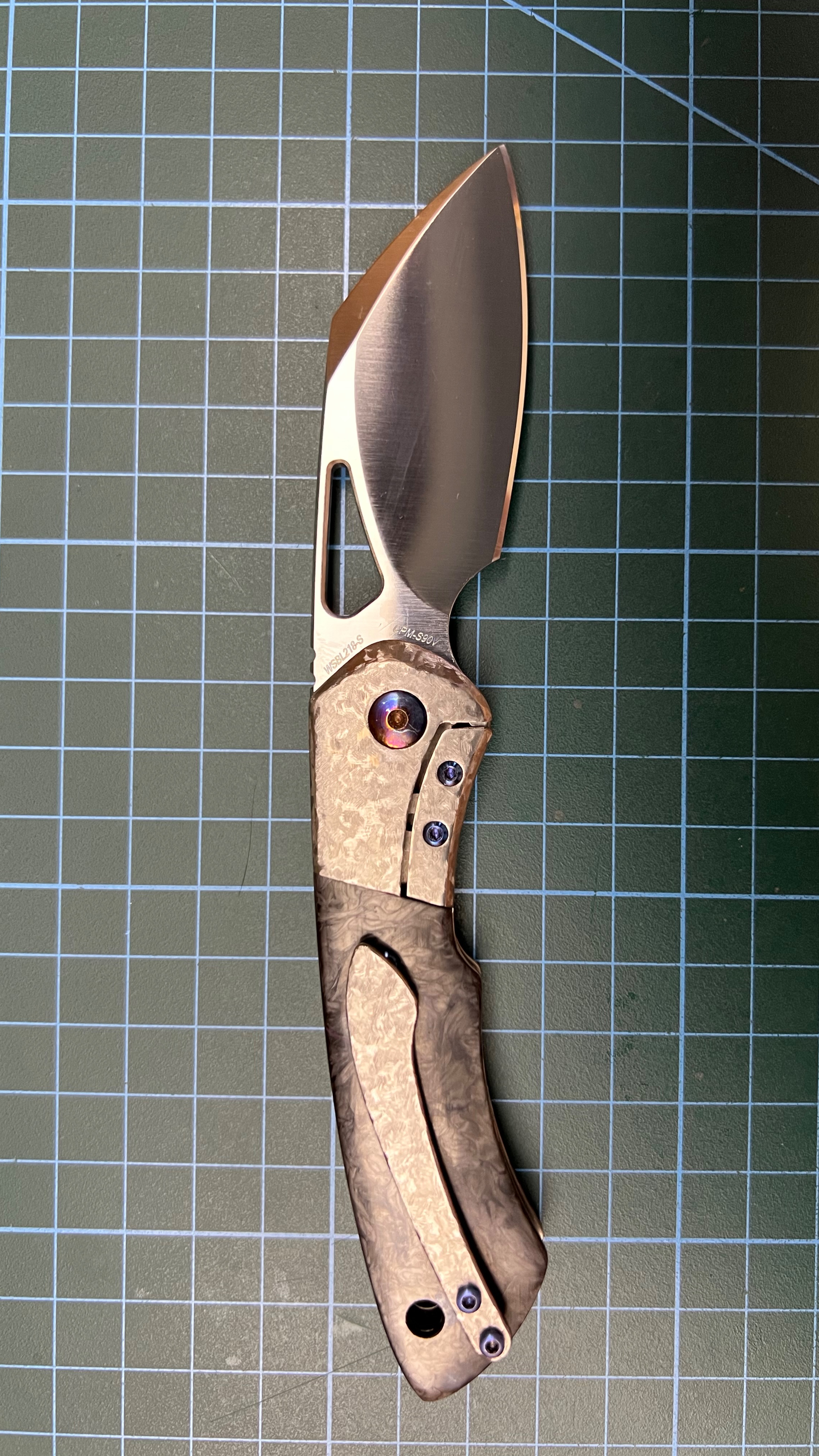 Заточка ножа Olamic Custom Whippersnapper