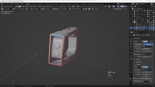 39. Complete Optimization Process. THE HARD SURFACE GAME ASSET in Blender by Blender Bros