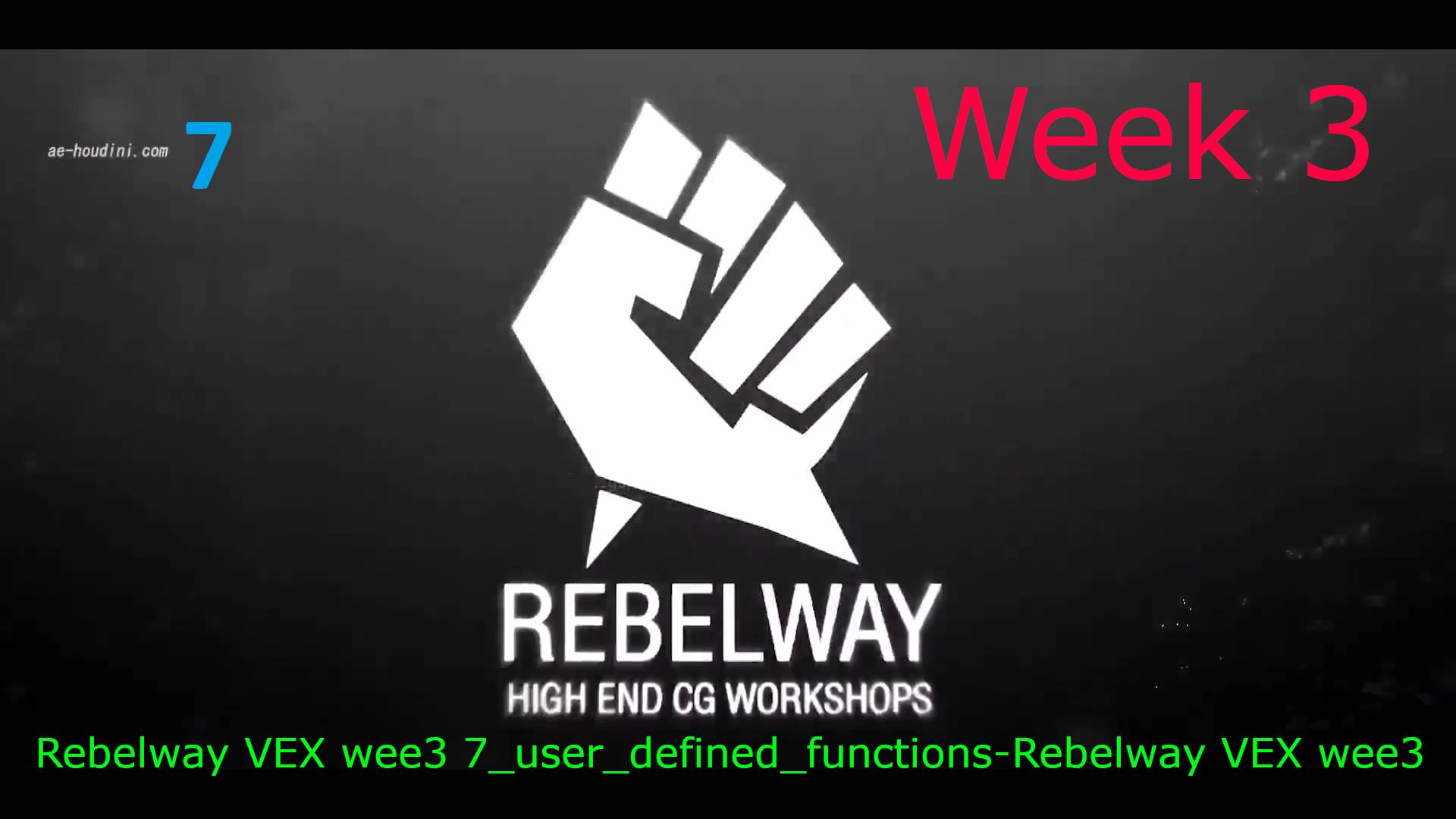 Rebelway VEX wee3 7_user_defined_functions-Rebelway VEX wee3