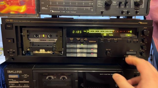 Nakamichi CR50. Измерения АЧХ - будьте здоровы! И запись хитов на TDK SA90 1982 г