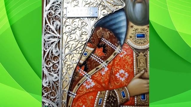 Икона святого Даниила Московского со сканью. Эксклюзивная работа мастерской