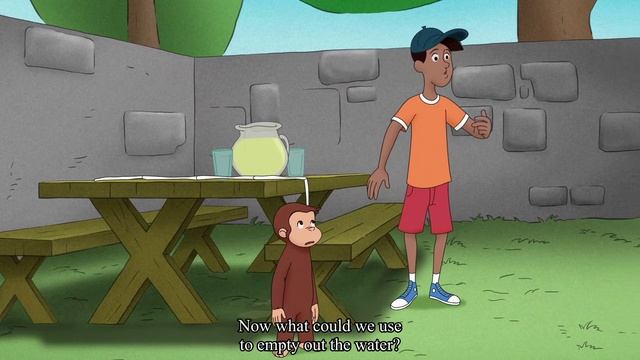 Curious George - 204 - Simple Siphon (Learn English Language with subtitles)